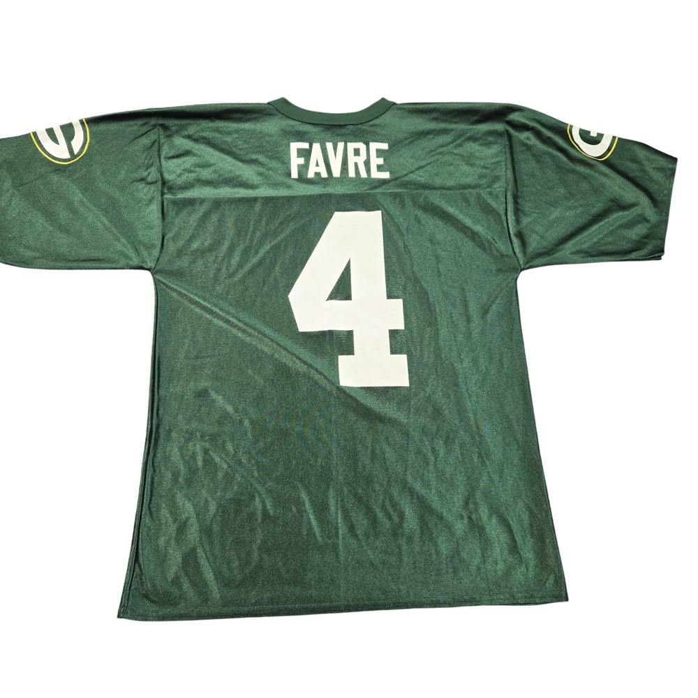 Green Bay Packers Jersey Mens Medium Green NFL Football NFL Brett Favre 4 Home